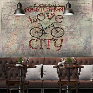 contemporary wallpaper / vinyl / urban motif / map