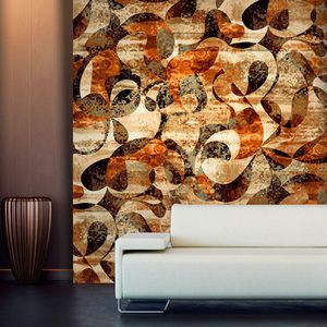 contemporary wallpaper / polyester / vinyl / geometric pattern