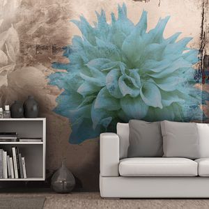 contemporary wallpaper / polyester / vinyl / floral