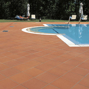 indoor tile / poolside / for floors / terracotta