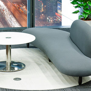 upholstery fabric / plain / polyester / contract