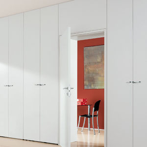 office storage wall / lacquered metal