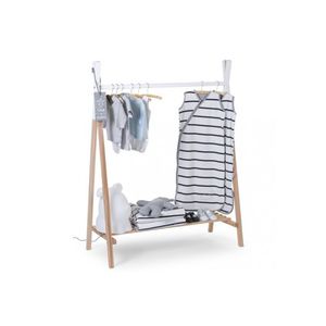 contemporary clothes rack / wooden