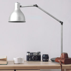 desk lamp / contemporary / metal / silver