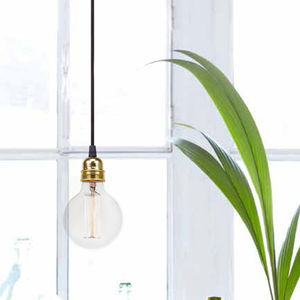 pendant lamp / vintage / glass / transparent