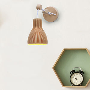 contemporary wall light / wooden / fluorescent / recycled