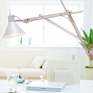 contemporary wall light / metal / wood / fluorescent