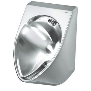 wall-mounted urinal / stainless steel