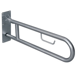 stainless steel grab bar / straight / wall-mounted / commercial