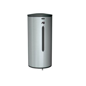 wall-mounted soap dispenser / stainless steel / electronic