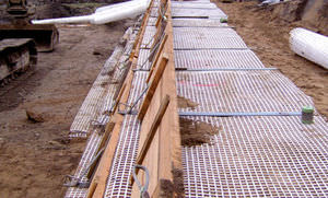 erosion control geogrid / reinforcement / for retaining walls / polyester