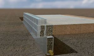 reinforcement geogrid / for erosion control / for retaining walls / polyester