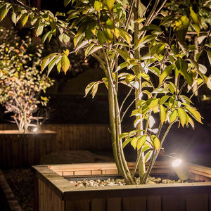 floor spotlight / outdoor / LED / round