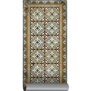 contemporary rug / geometric / vinyl / rectangular
