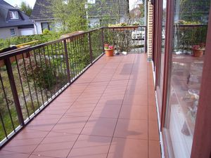 composite floor tile / colored / tile look / for public areas