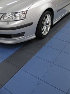 composite floor tile / colored / tile look / non-slip