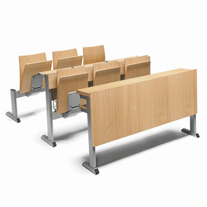 contemporary table and chair set / steel / melamine / for indoor use