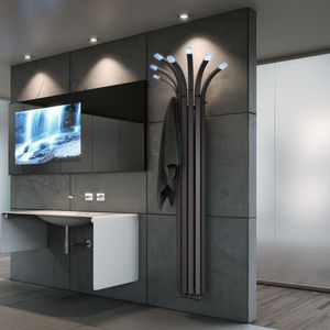 hot water radiator / metal / original design / vertical