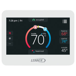 programmable thermostat / electronic / wall-mounted / for ventilation systems