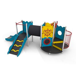 playground play structure / metal / HDPE / HPL