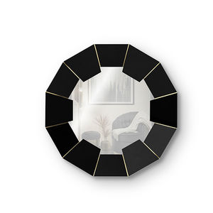 wall-mounted mirror / contemporary / round / commercial