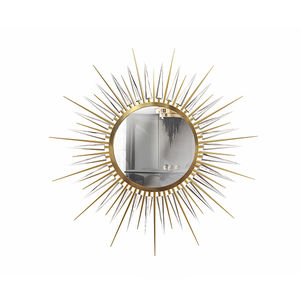 wall-mounted mirror / original design / commercial / brass