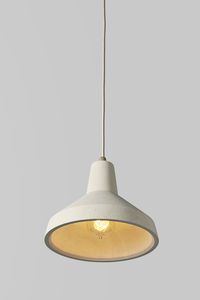 pendant lamp / contemporary / wooden / stone