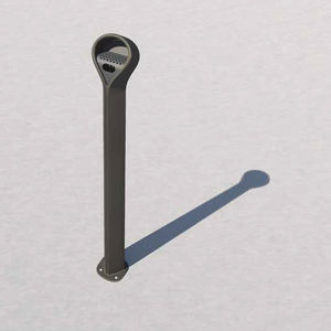 pedestal ashtray / aluminum / cast iron / for outdoor use
