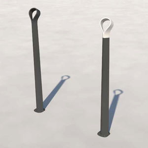 security bollard / cast aluminum / high