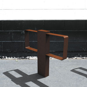 steel bike stand / stainless steel / for public spaces