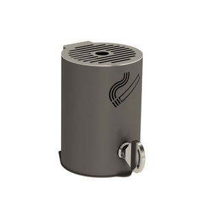wall-mounted ashtray / steel / for outdoor use / for public spaces