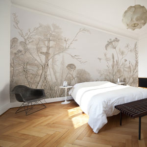 contemporary wallpaper / linen / vinyl / nature pattern
