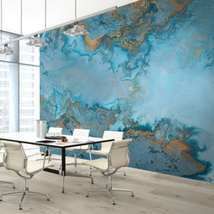 contemporary wallpaper / linen / vinyl / abstract motif
