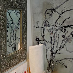 bathroom glass panel / for doors / for interior fittings / residential