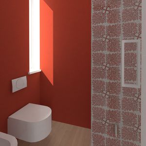 bathroom tile / wall / porcelain stoneware / nature pattern