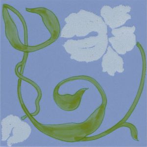 wall tile / for floors / porcelain stoneware / floral