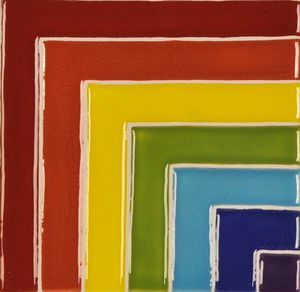 wall tile / for floors / porcelain stoneware / multi-color