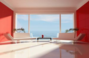 tilting window / PVC / double-glazed