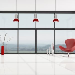 aluminum curtain wall / aluminum and glass