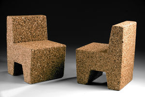 contemporary chair / cork / child's / recycled