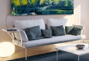 modular sofa / contemporary / aluminum / fabric