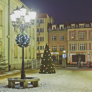 public space Christmas lights