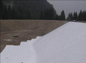 non-woven geotextile / polypropylene / protection / for filtration