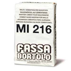 leak-proofing mortar / assembly / for masonry / cement