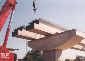 prefab beam / reinforced concrete / prestressed concrete / U-shaped