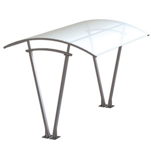 polycarbonate canopy cycle shelter / steel