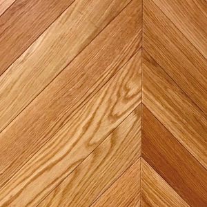 solid parquet floor / glued / solid wood / lacquered