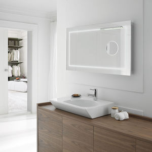 wall-mounted mirror / contemporary / rectangular / anti-mist