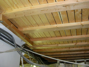 prefab beam / wooden / rectangular / for floors