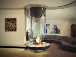 bioethanol fireplace / gas / contemporary / open hearth